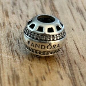 Pandora Pave Logo Charm